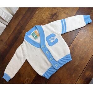 Full Fashioned Grand Knitwear Vintage College Preppy V-Neck Cardigan Boy's 2T